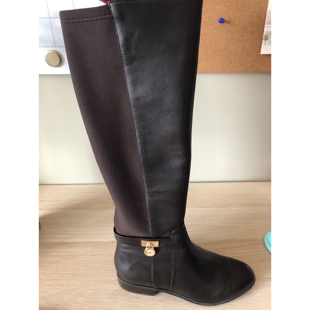 Michael Kors Hamilton Boot, Dark Chocolate Brown
